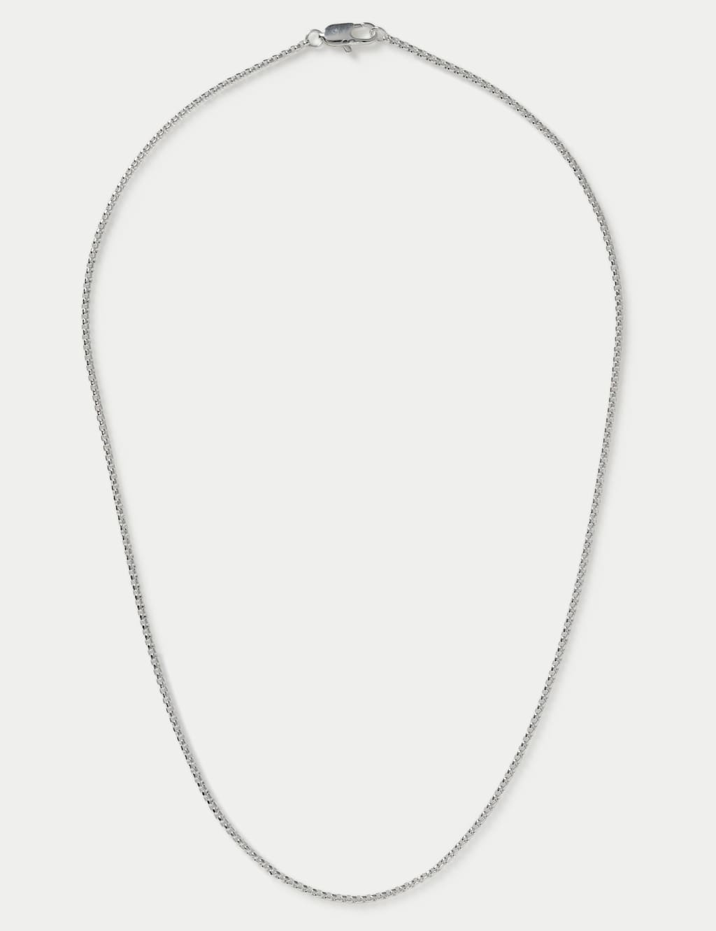 M&S Men's Thin Chain Necklace - Silver