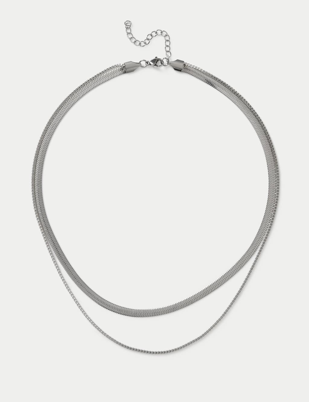 M&S Men's 2 Pack Snake Chain Necklace - Gold