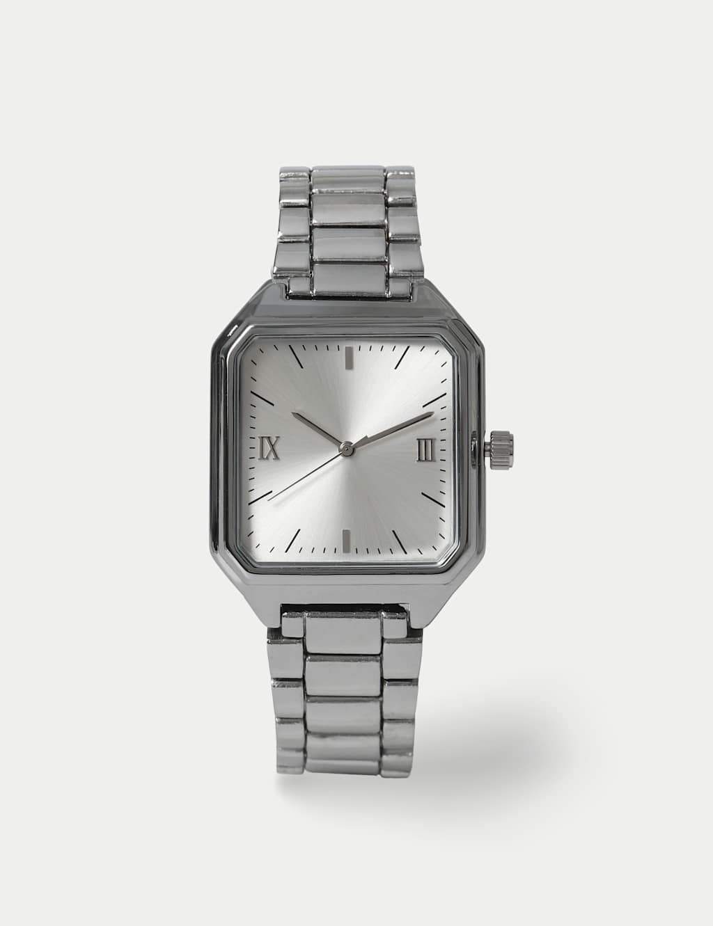 M&S Classic Square Watch - Silver - for Men