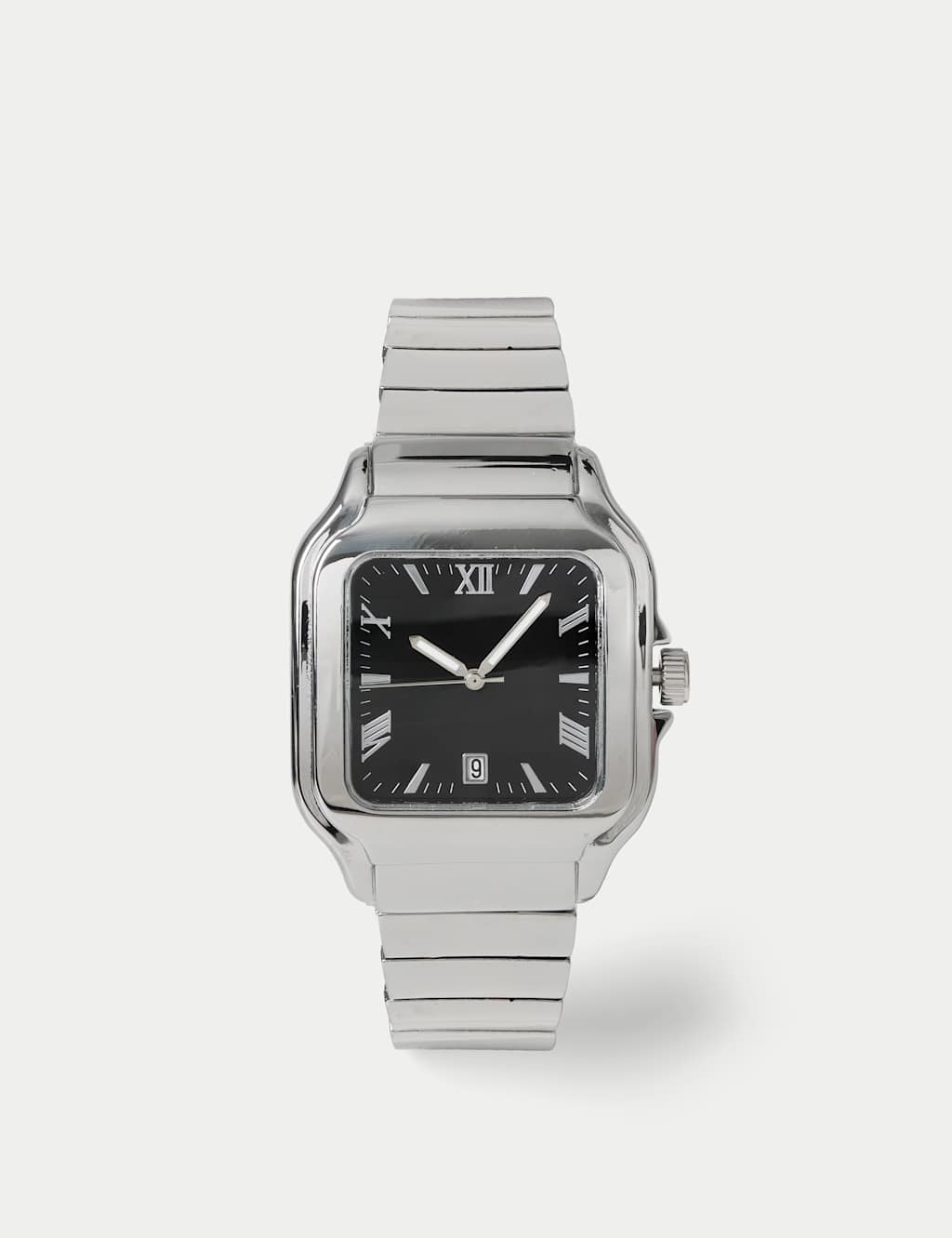 AUTOGRAPH NUMERAL SQUARE WATCH - Silver - for Men