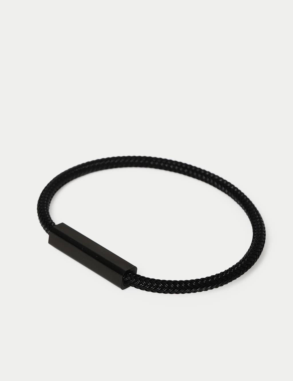 M&S Men's Wire Clicker Bracelet - Black