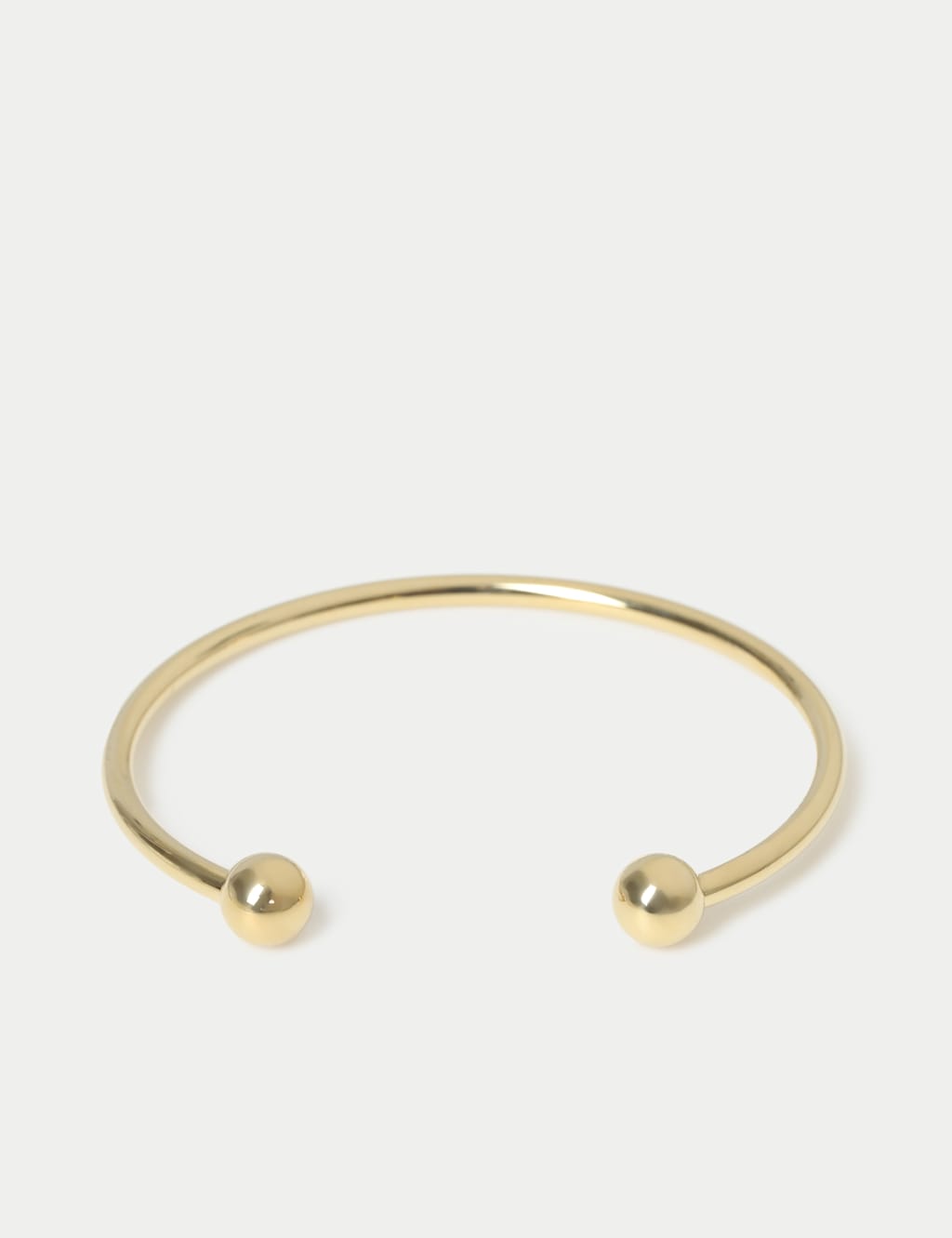 M&S Men's Stainless Ball Cuff - Gold