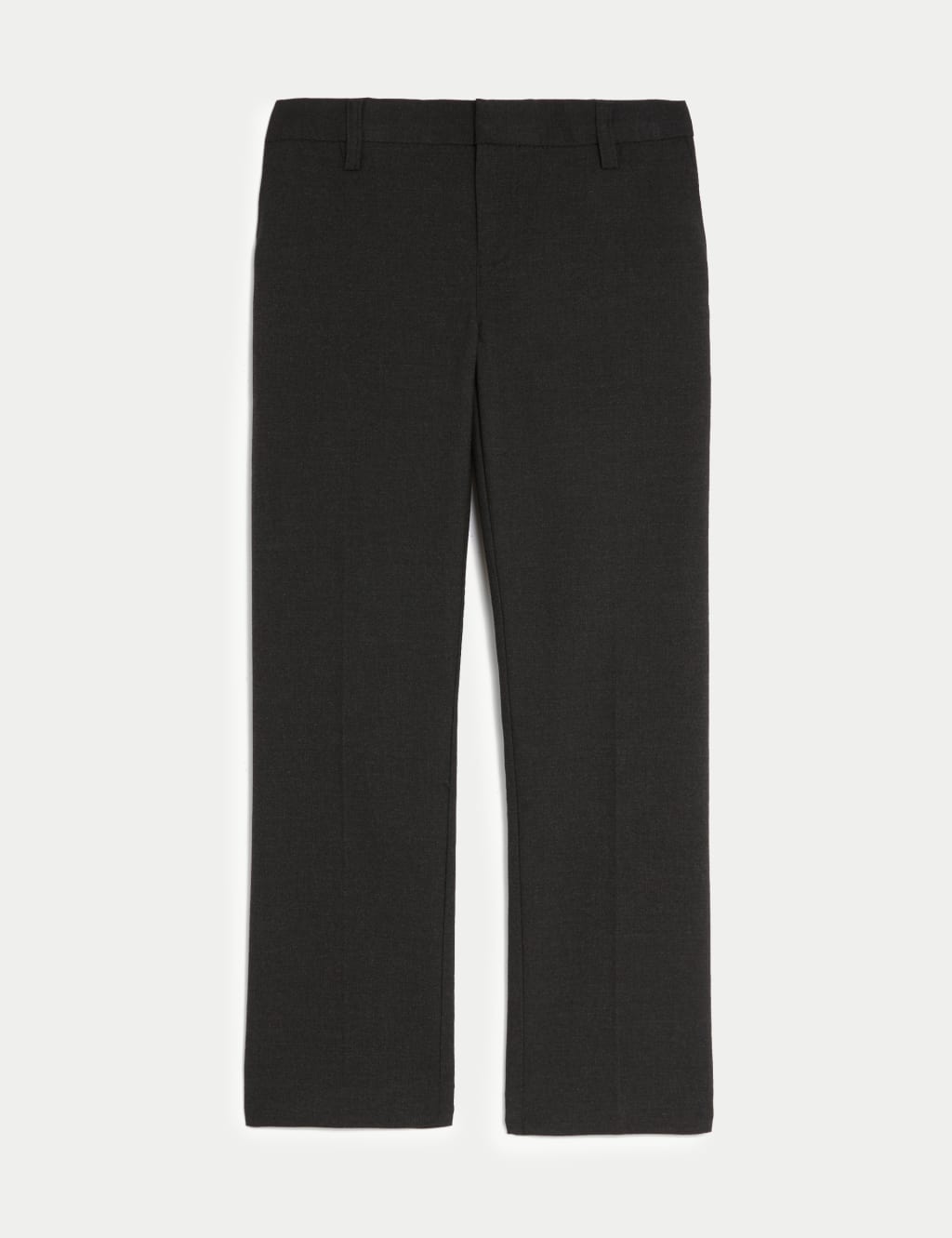 M&S Collection Boys Slim Leg Longer Length School Trousers (2-18 Yrs) - 9-10YLNG - Charcoal, Black,Charcoal