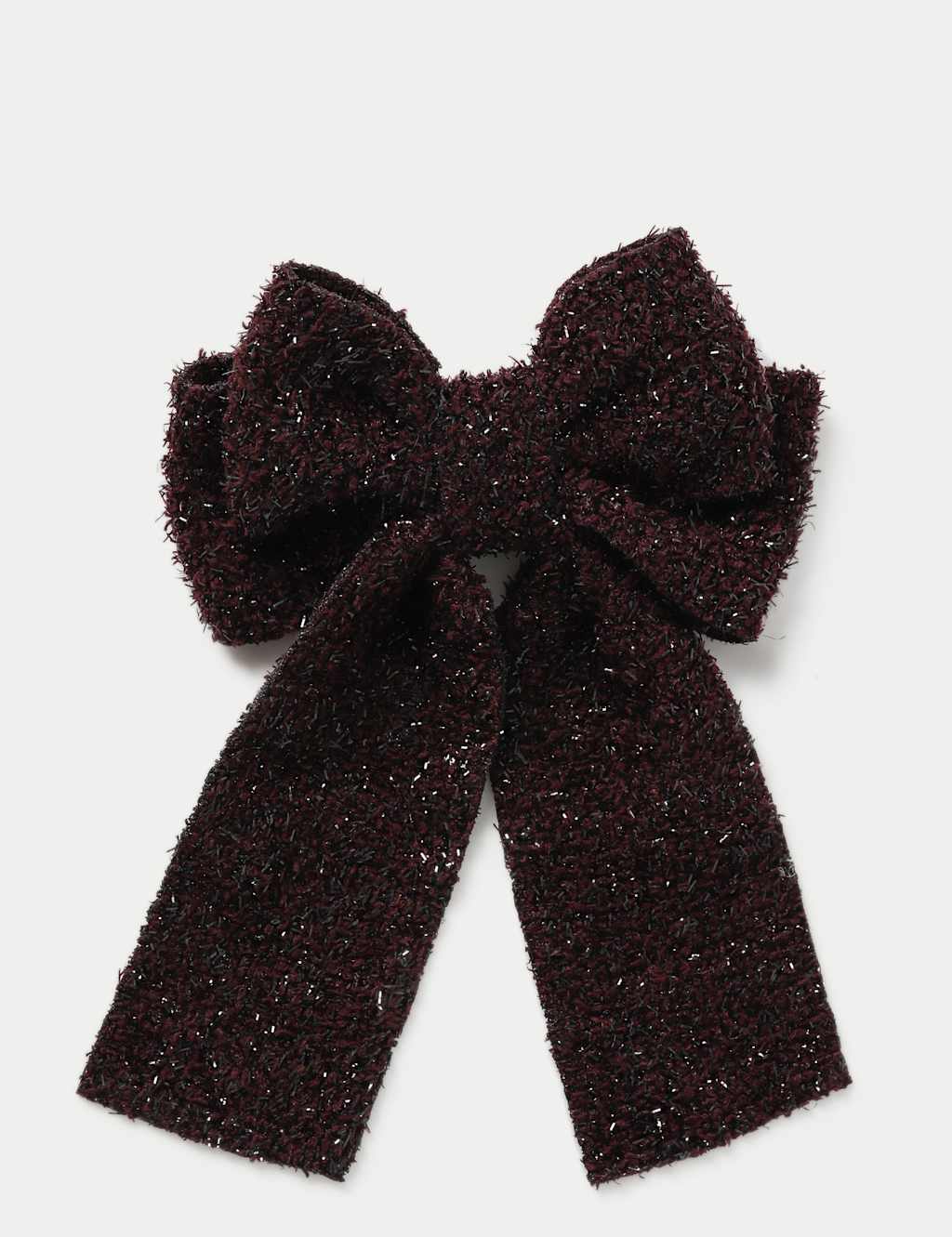 M&S Rouge Sparkle Bow Red