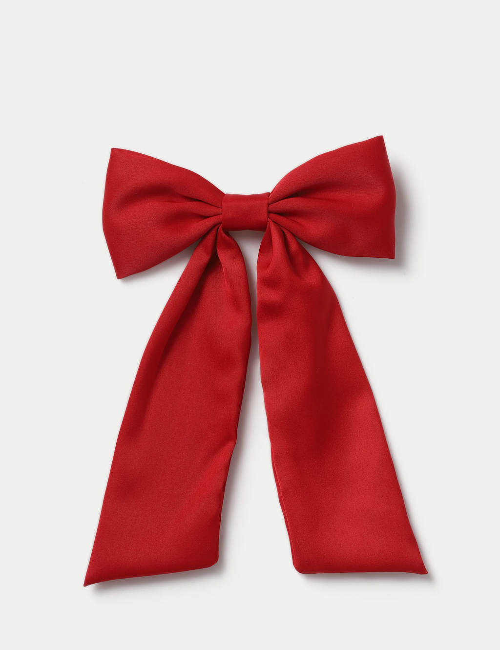 M&S Back To School Large Satin Bow Red