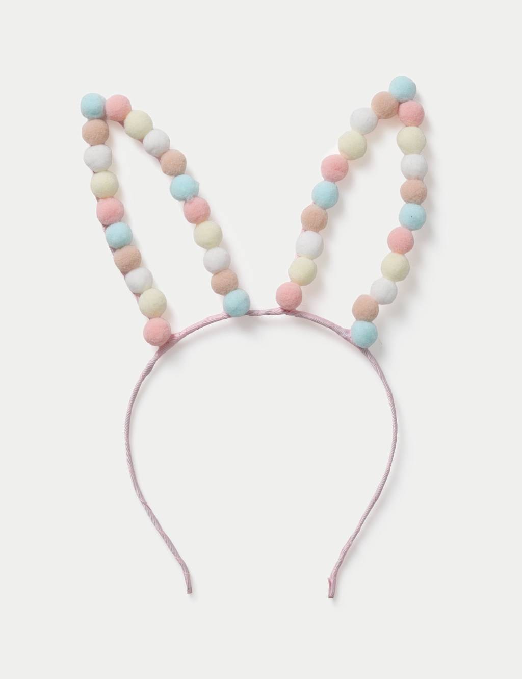 M&S Girls Easter colourful pom bunny ears - Blue
