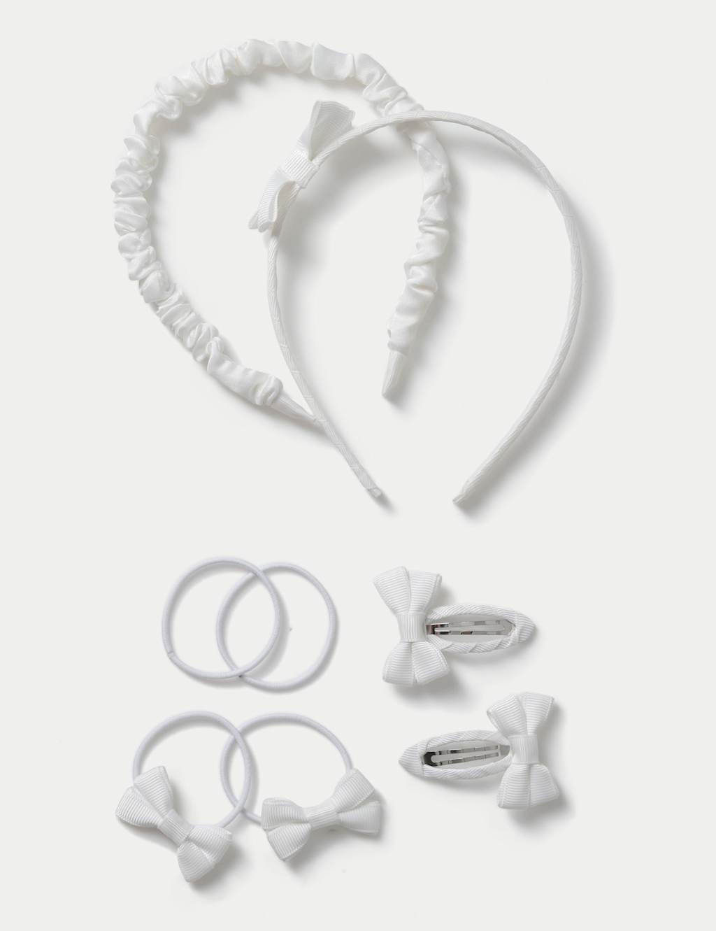 M&S Girls Back To School Solid Bumper Pack - White