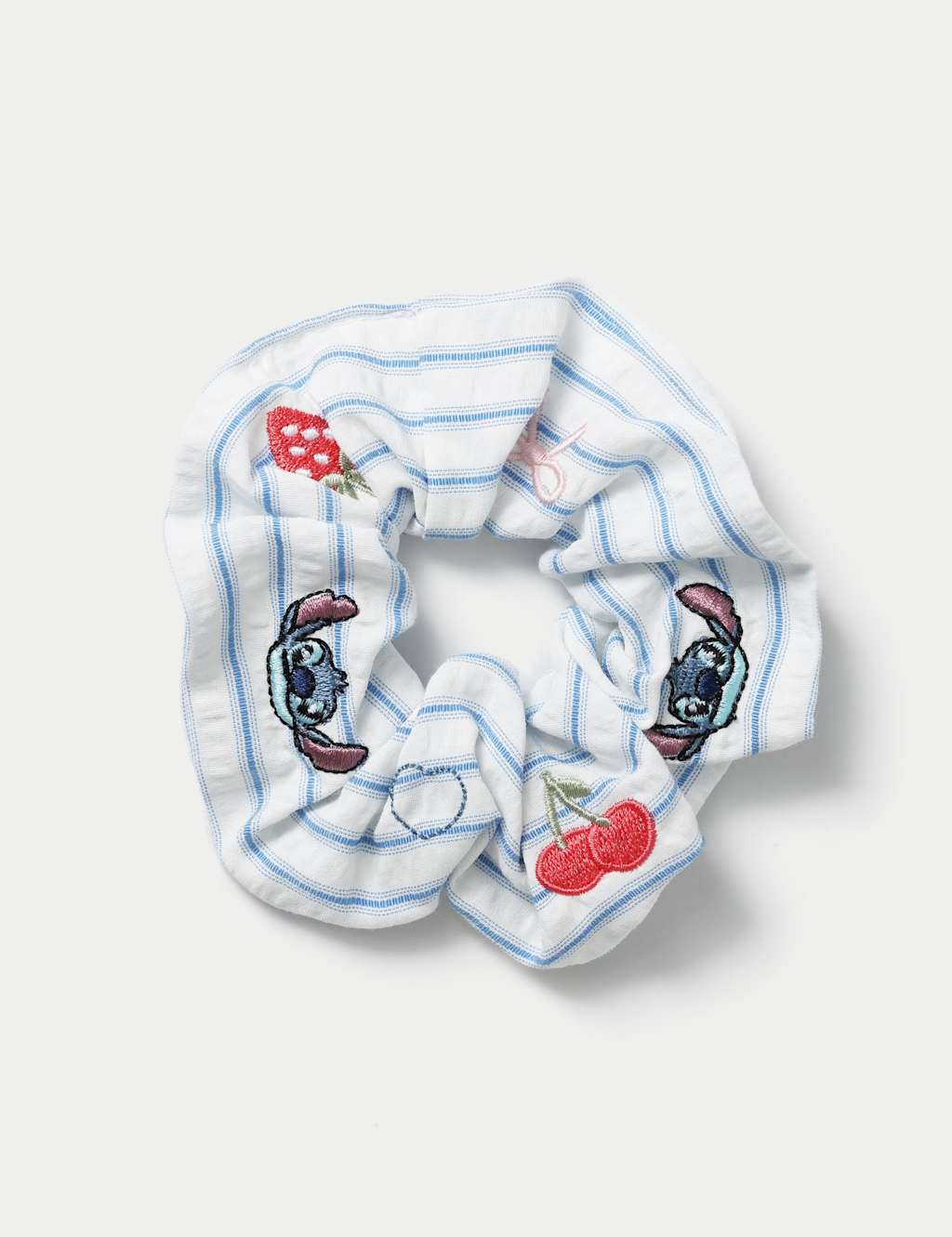 M&S Girls Lilo & Stitch Embroidered Scrunchie - Blue