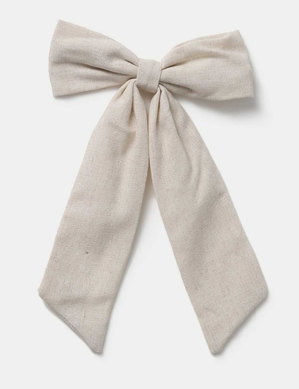 M&S Girls Beige linen bow