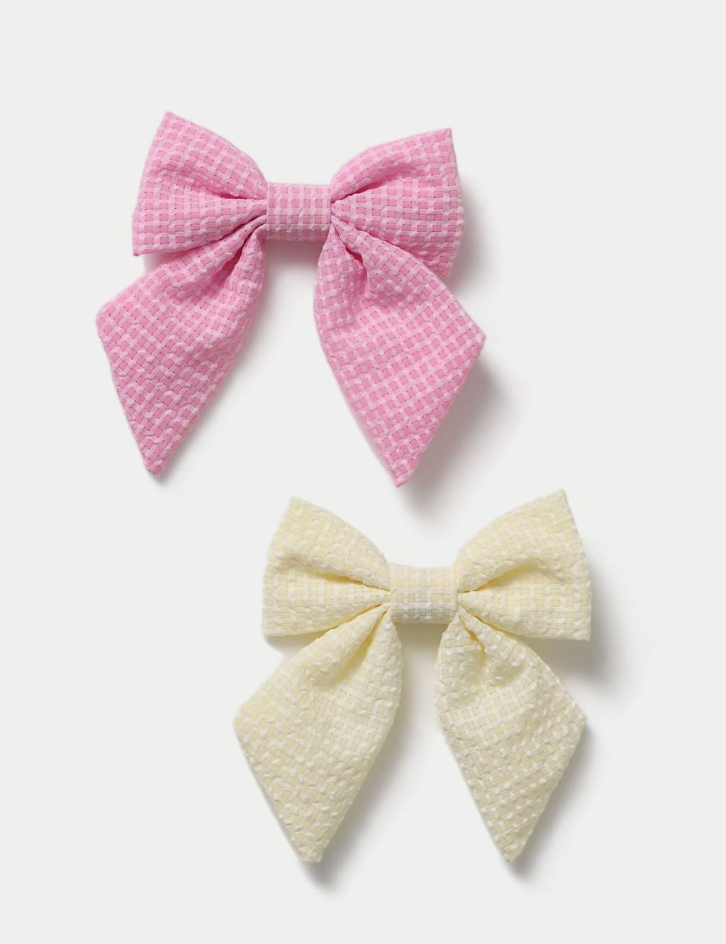 M&S Girls Yellow and Pink Mini Bows - Pink Mix