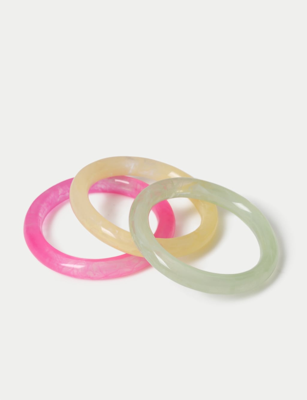 M&S Girls 3 Pack Resin Bangles - Multi