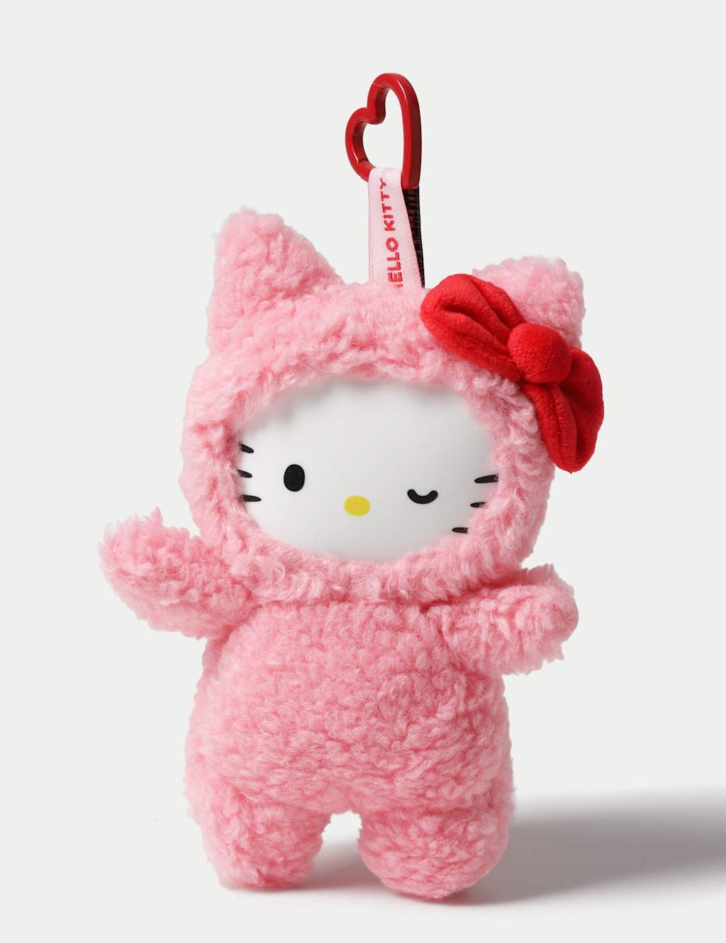 M&S Girls Hello Kitty Plush Keyring - S-M - Pink