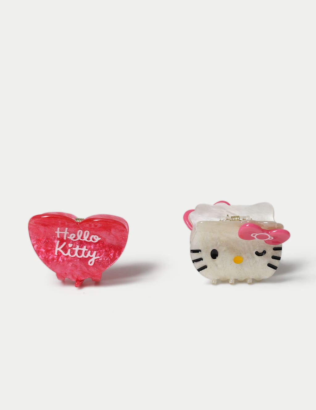 M&S Girls Hello Kitty Heart Clip Pack - S-M - Pink Mix