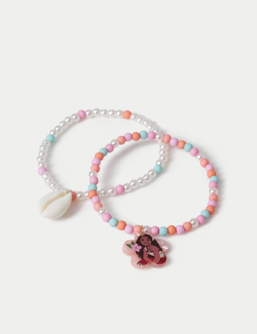 M&S Girls Moana Shell Bracelet Set - S-M - Multi