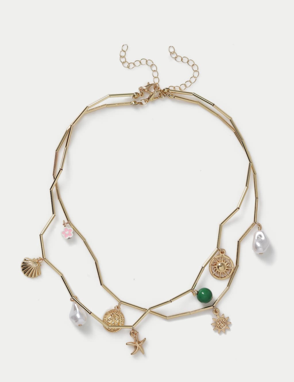 M&S Girls Layered Necklace - S-M - Gold