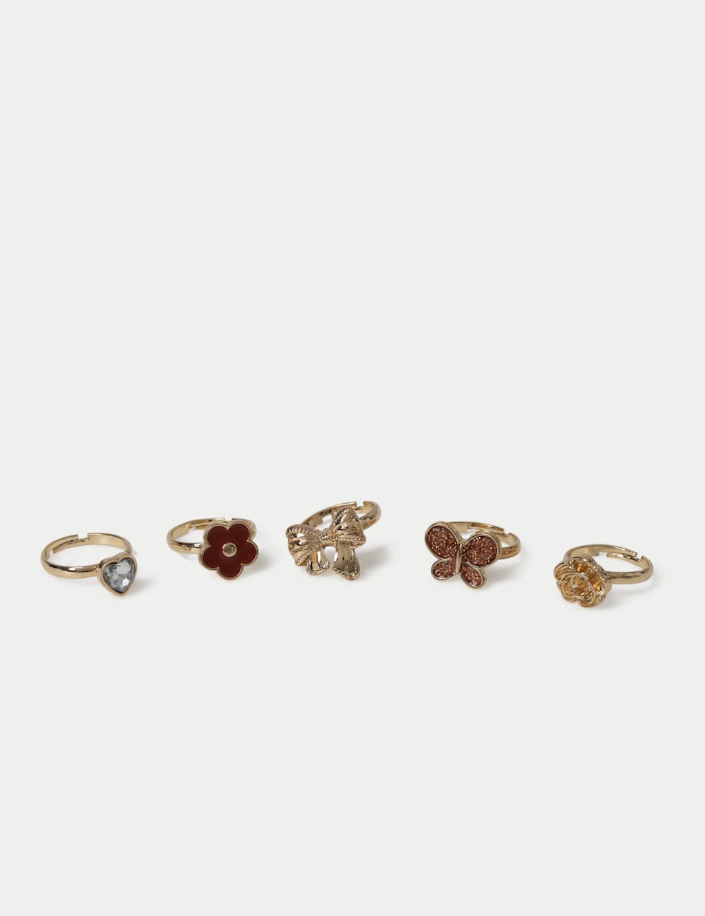 M&S Girls Pretty Motif Ring Pack - Multi