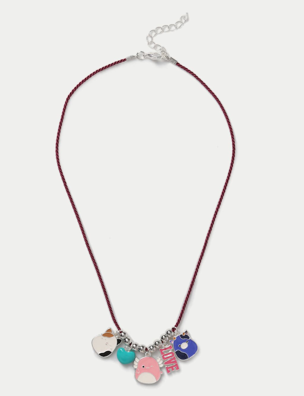 M&S Squishmallows Charm Cord Necklace Multi