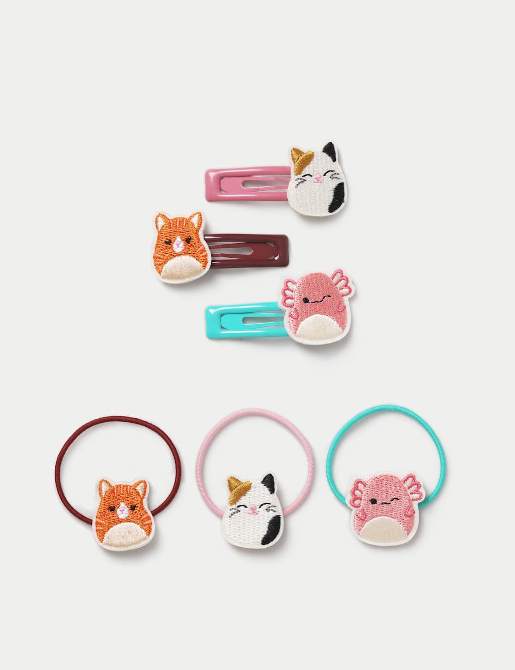 M&S Squishmallows Clip and Hairband Pack Multi