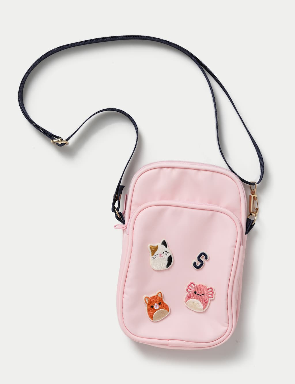 M&S Squishmallows Patch Cross Body Bag Pink