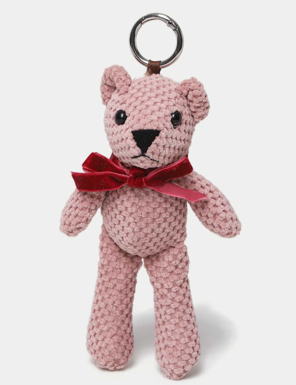 M&S Pink Bear Bag Charm Pink