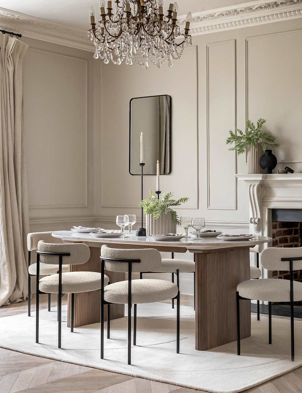 Gallery Direct Marmo Rectangle Dining Table Grey