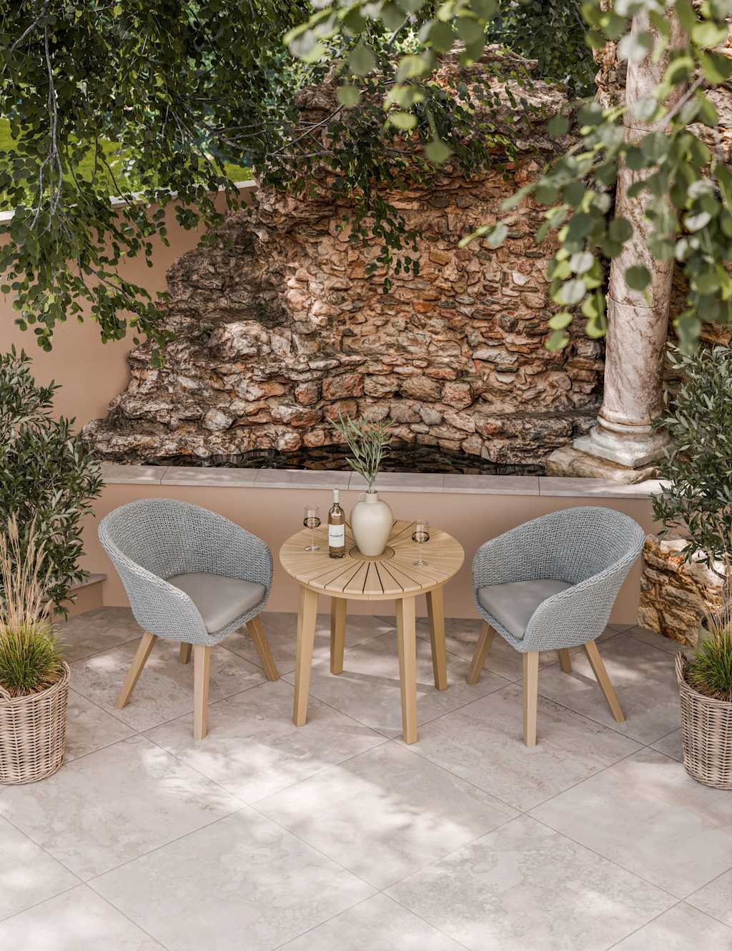Roma Bistro Table and 2 Chairs