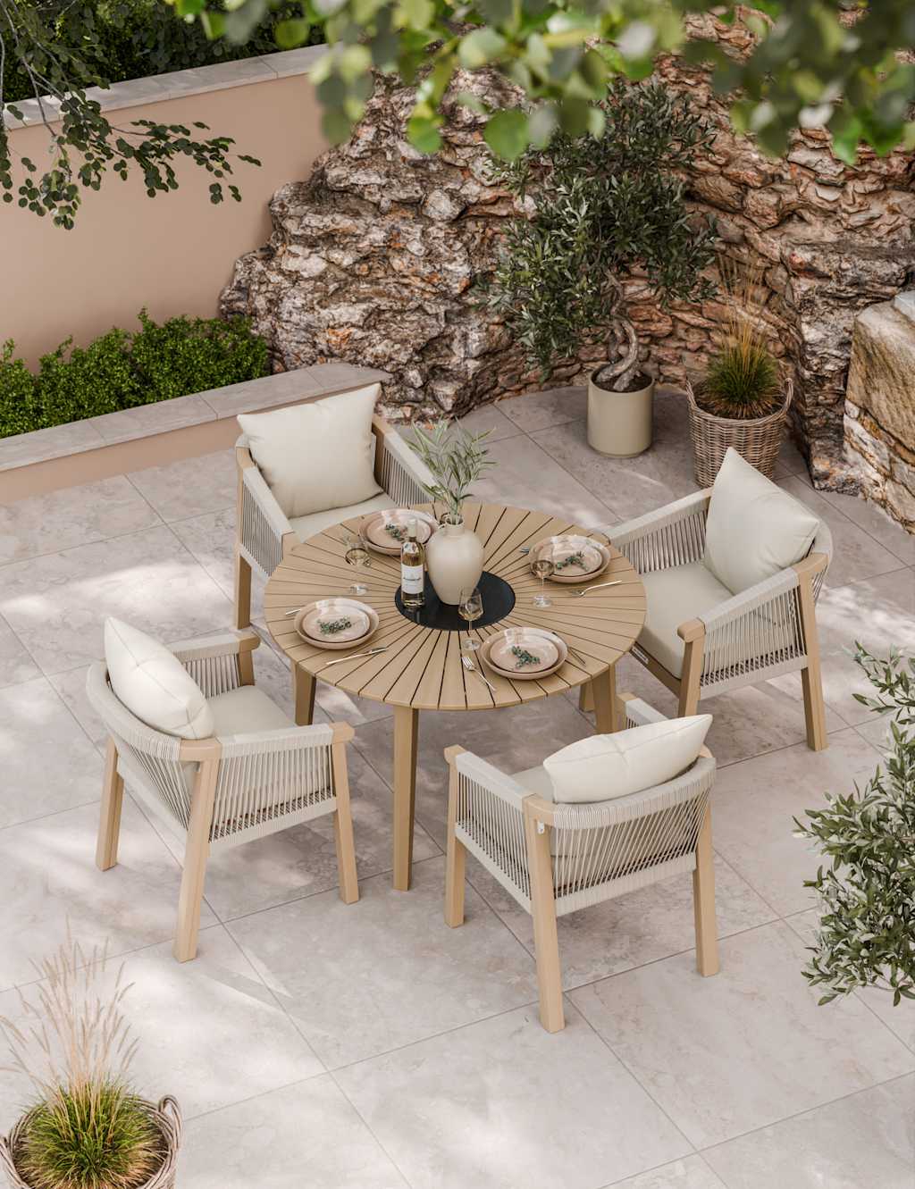 Roma 4 Seater Dining Set