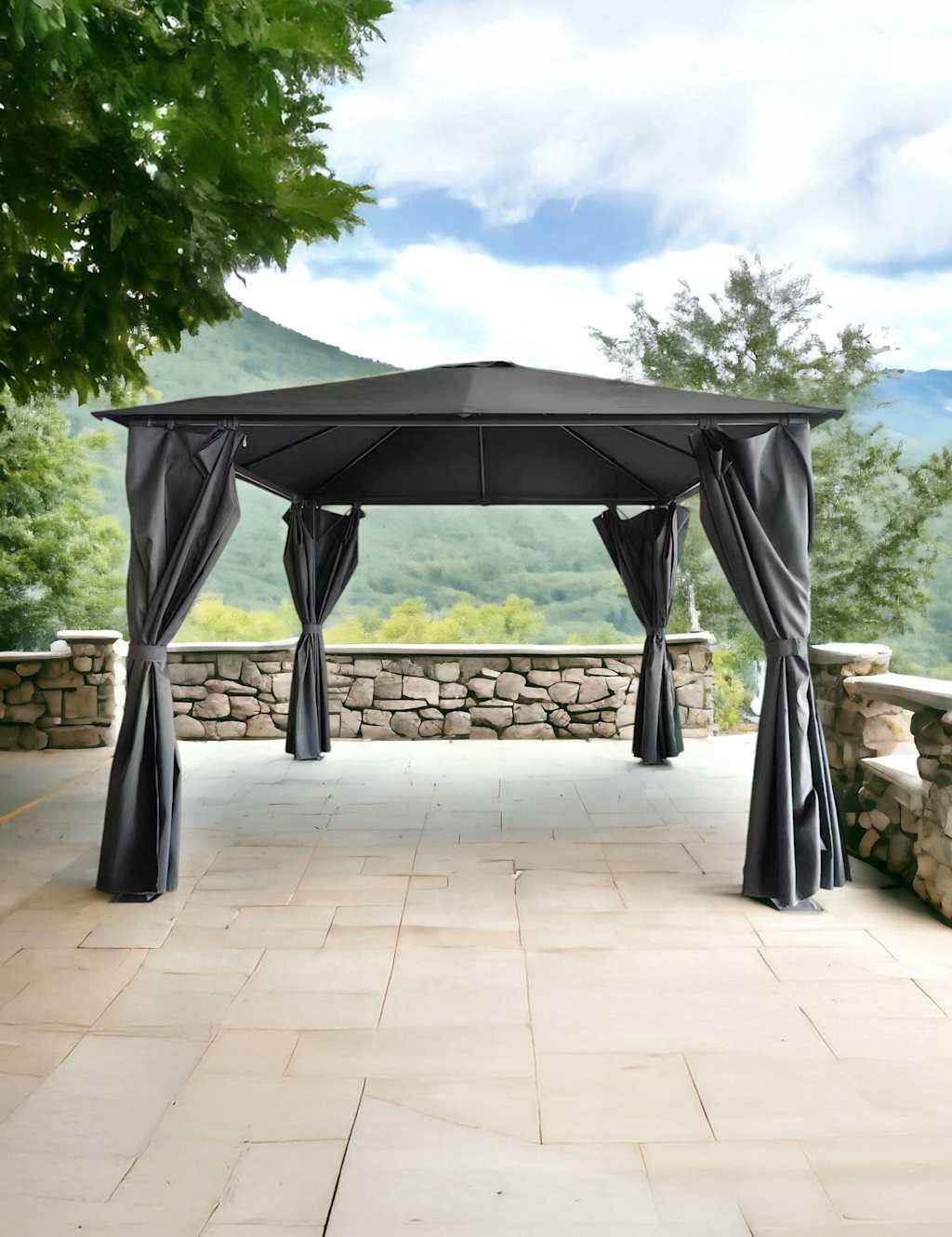 Titan Galvanised Steel Gazebo 2.5M x 2.5M
