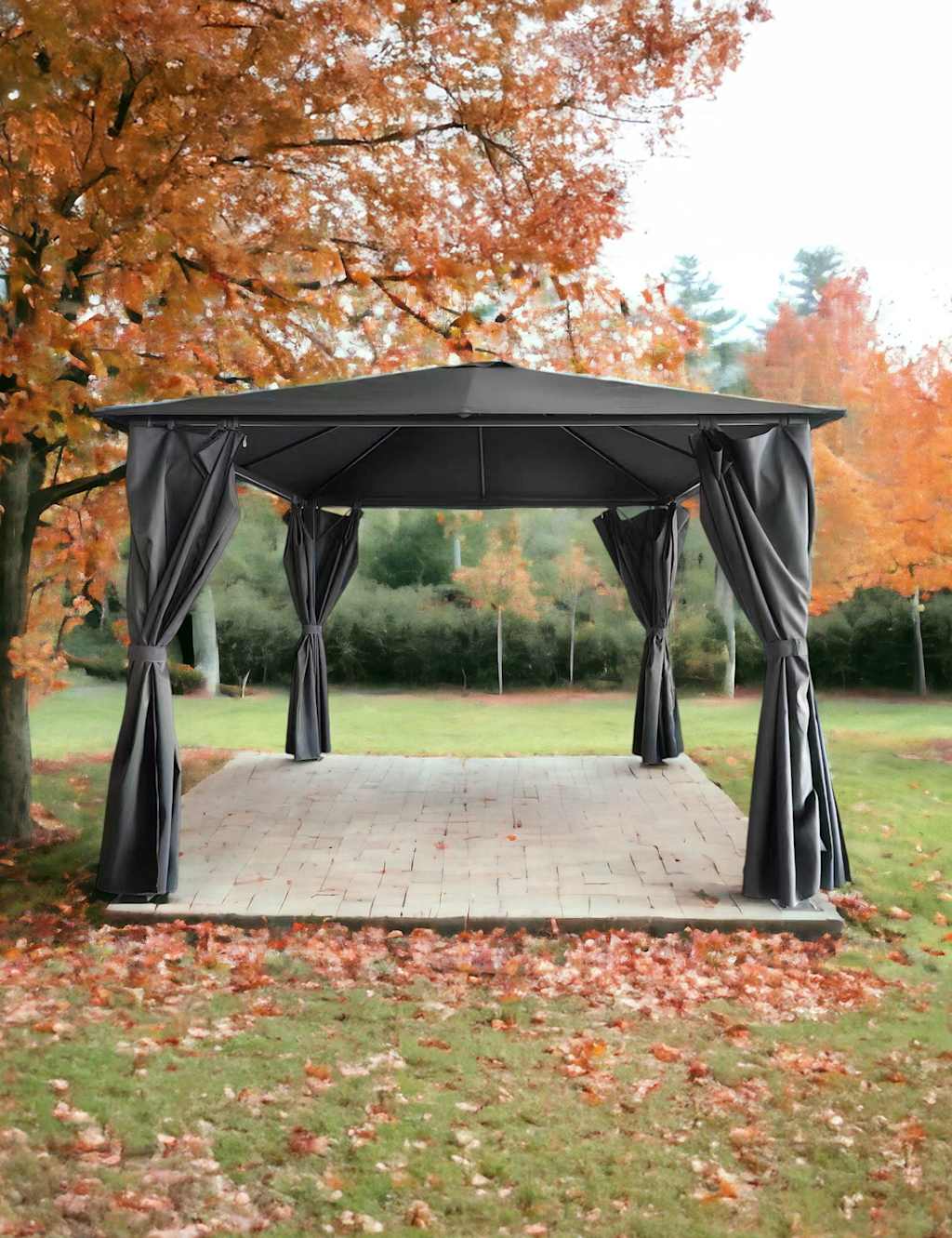 Titan Galvanised Steel Square Gazebo 3m