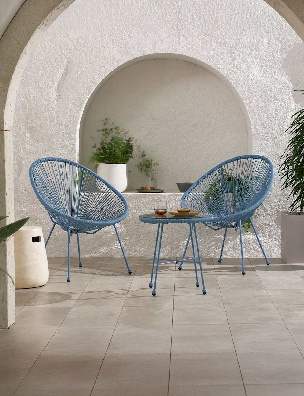Monaco Rattan Bistro Table and 2 Chairs