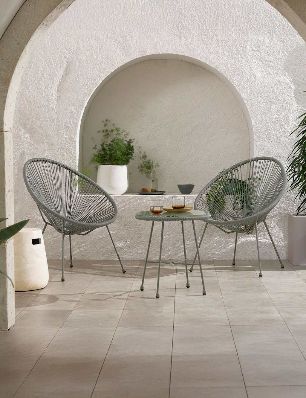 Monaco Rattan Bistro Table and 2 Chairs