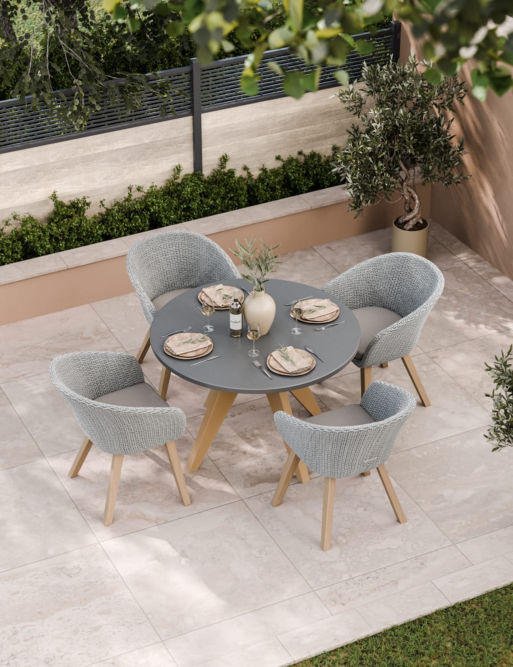 Luna 4 Seater Dining Set