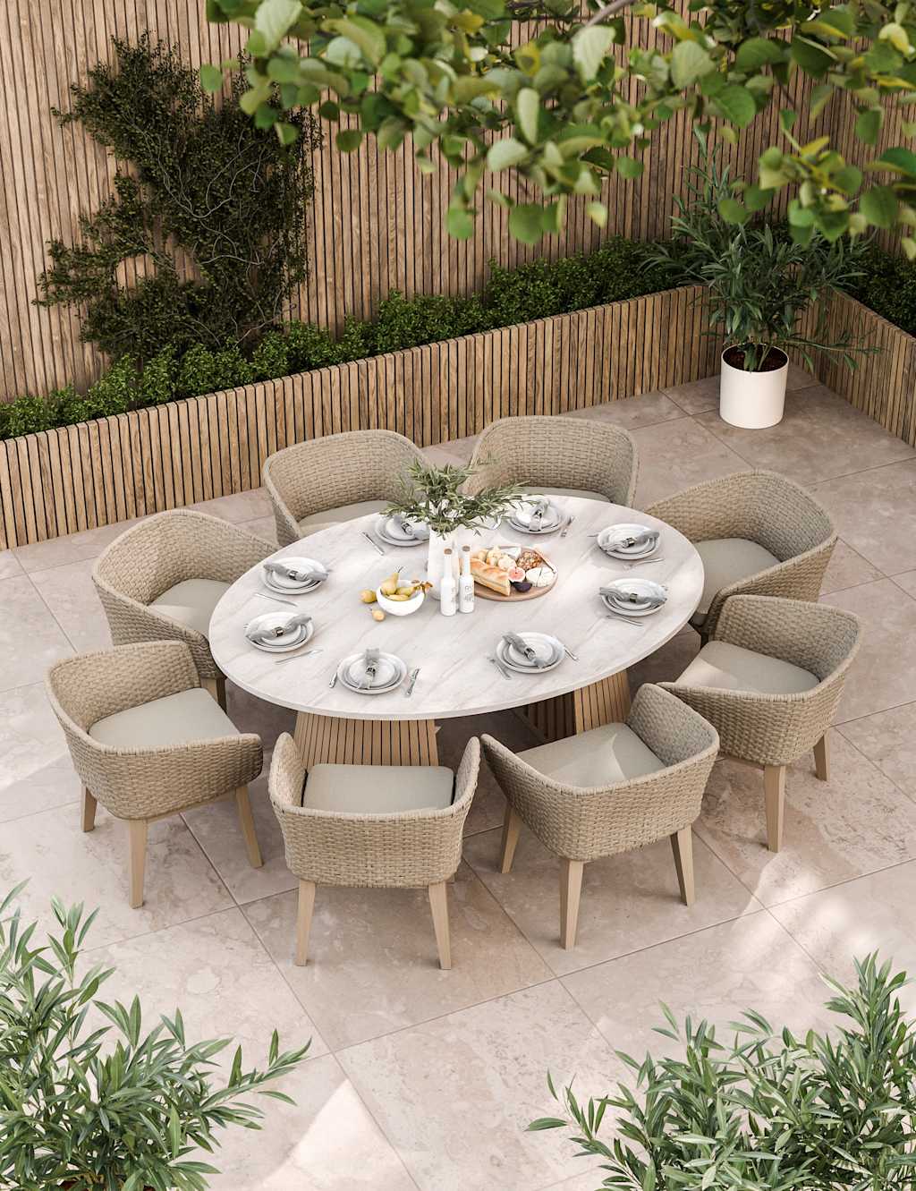 Saturn 8 Seater Dining Set