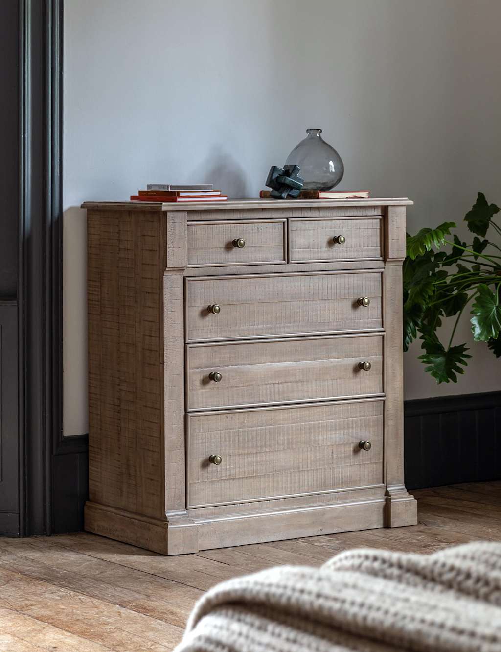 Gallery Direct Vancouver 5 Drawer Chest - Natural - Available at M&S