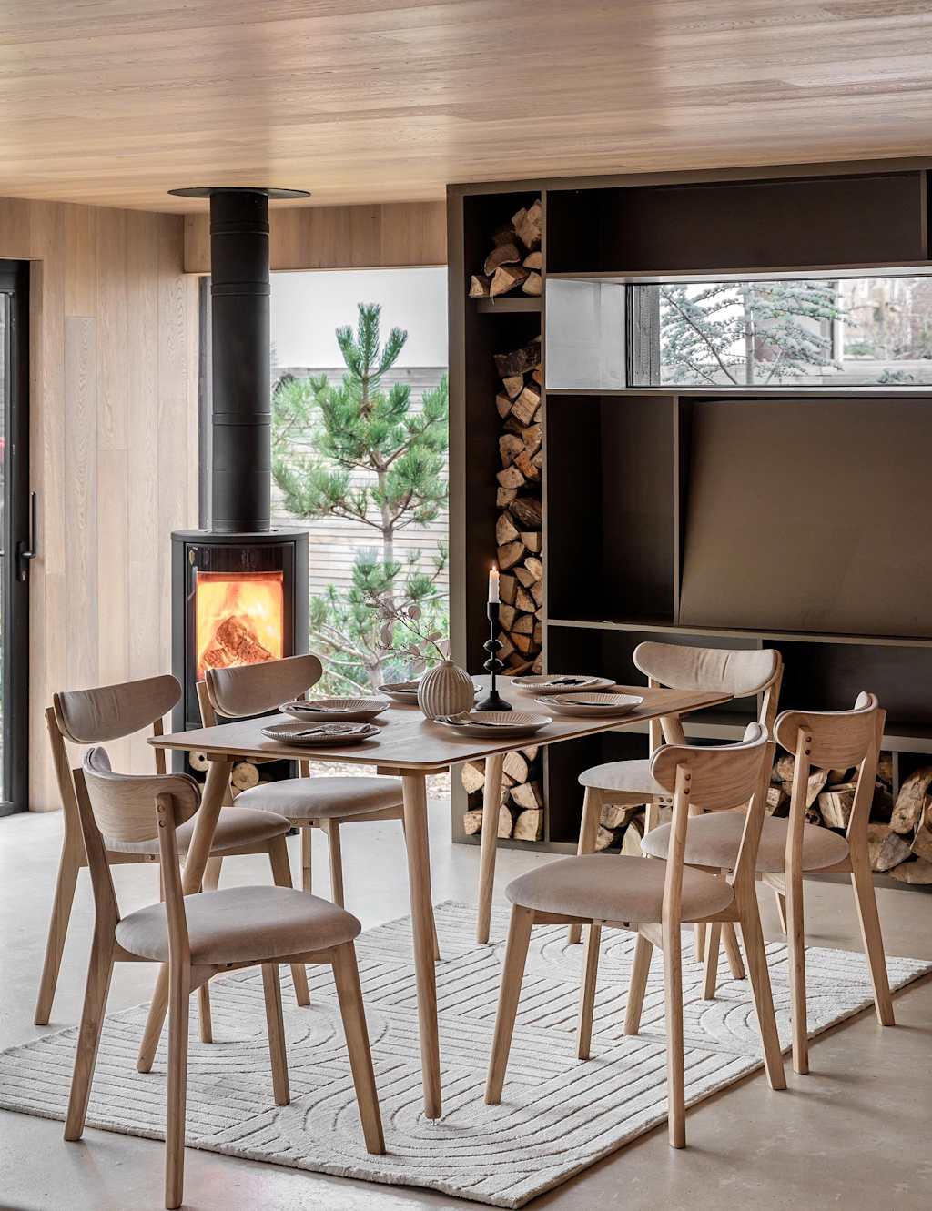 Gallery Direct Hatfield Four Seater Dining Table - Natural - Available at M&S