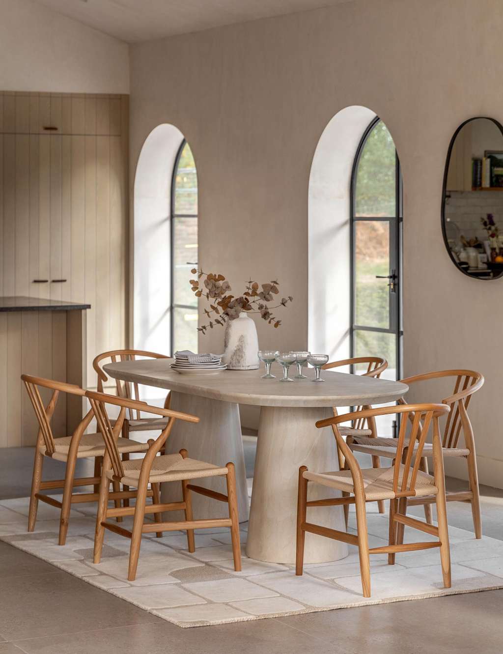 Gallery Direct Pedra 8 Seater Dining Table - Natural - Available at M&S