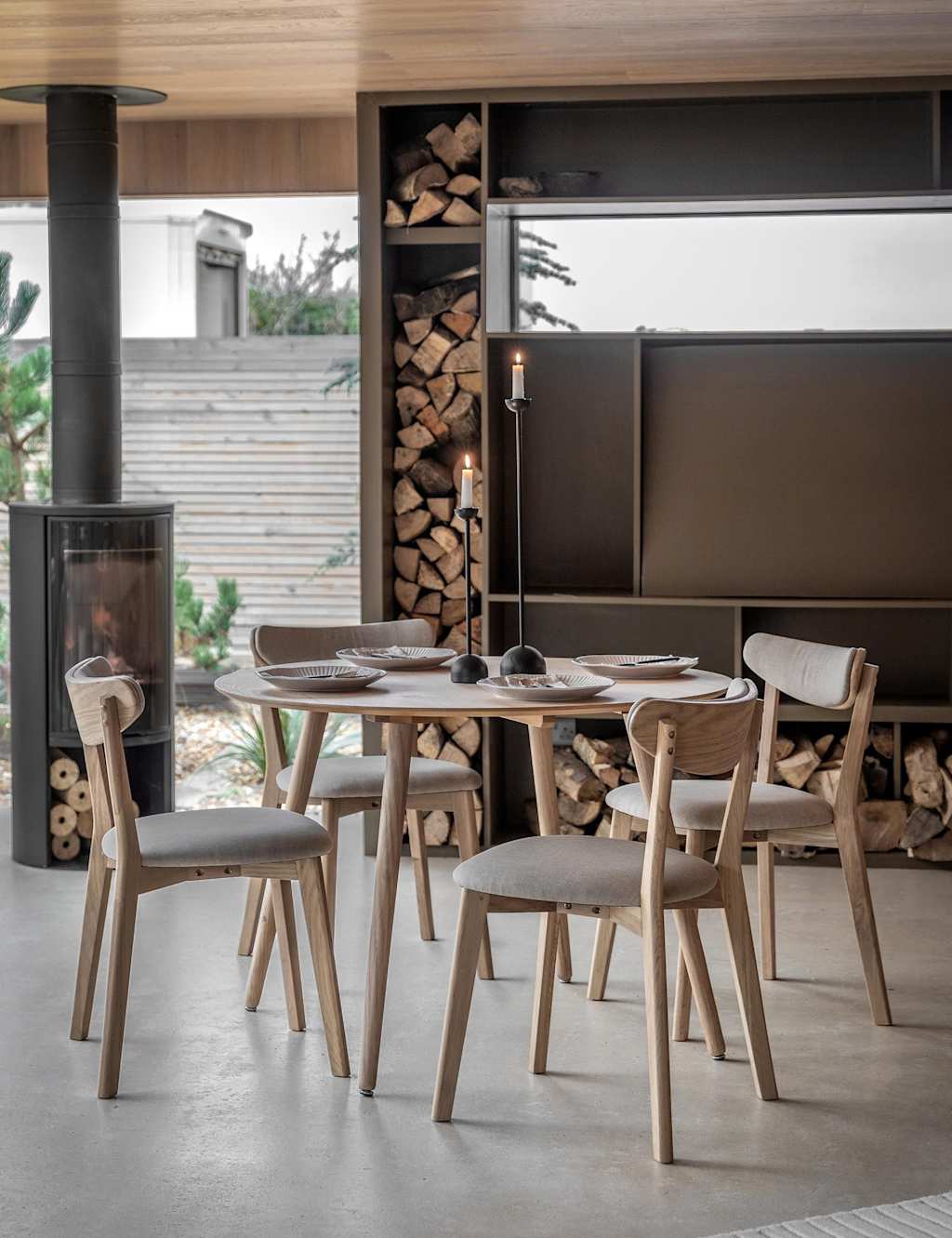 Gallery Direct Hatfield 4 Seater Dining Table - Natural - Available at M&S
