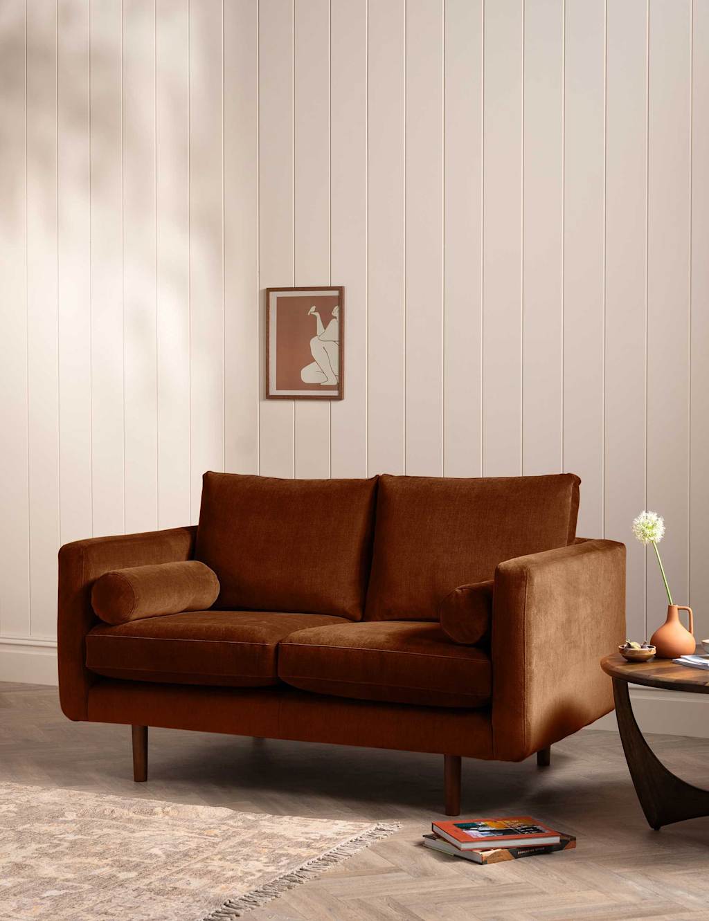 Barker And Stonehouse Moore Chenille Medium 2 Seater Sofa - Brown - Available at M&S