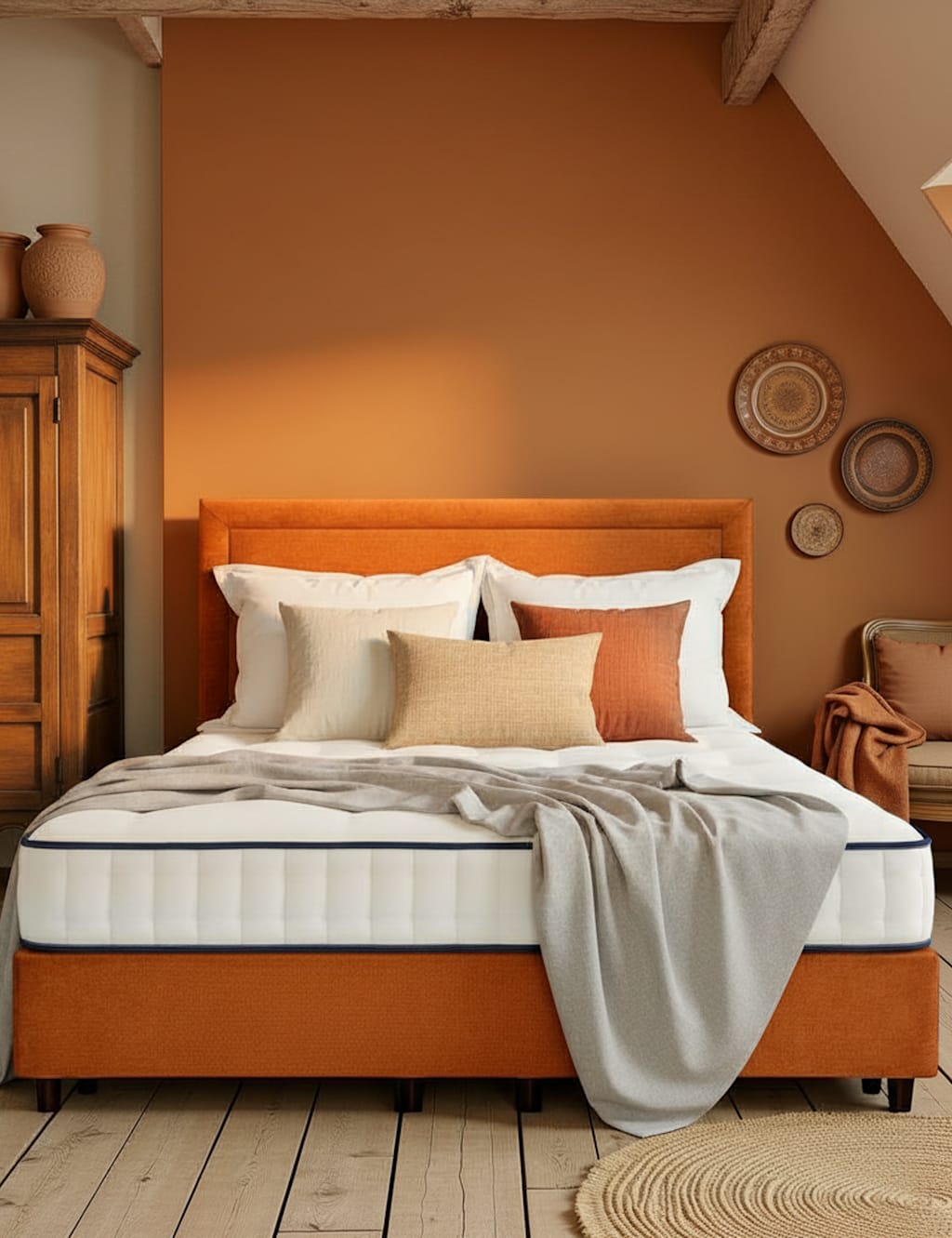 Harrison Spinks Sunset 3250 Firm Pocket Sprung Mattress - Double (4 ft 6) - White - Available at M&S