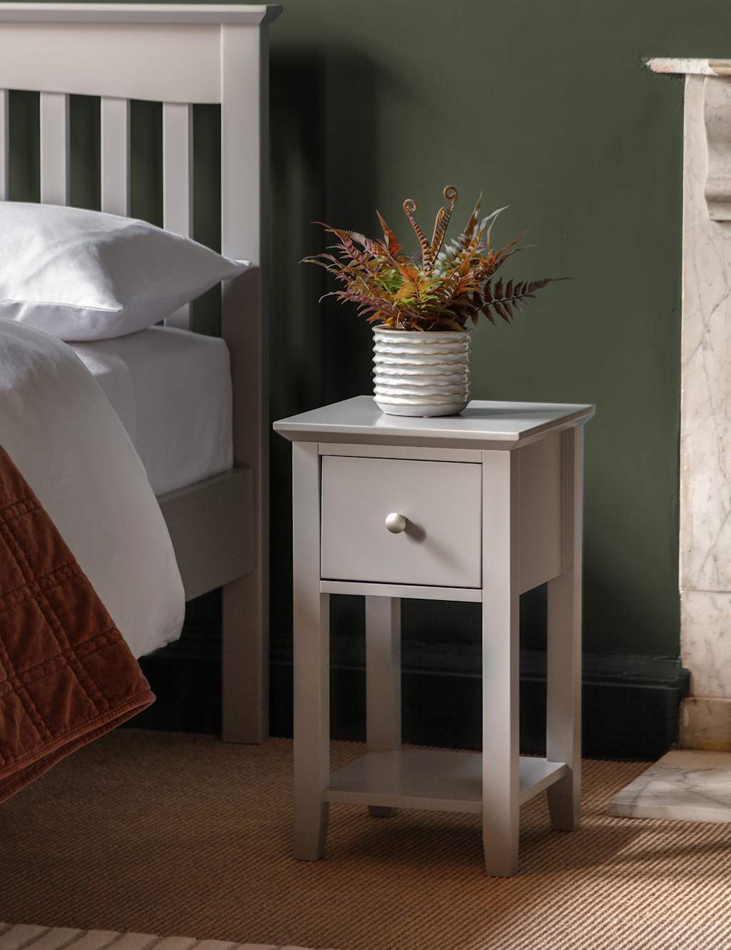 Gallery Direct Set of 2 Hastings Grey Bedside Tables - Available at M&S