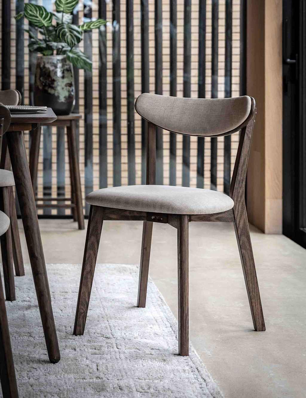 Gallery Direct Set of 2 Hatfield Dining Chairs - Brown Mix - Available at M&S