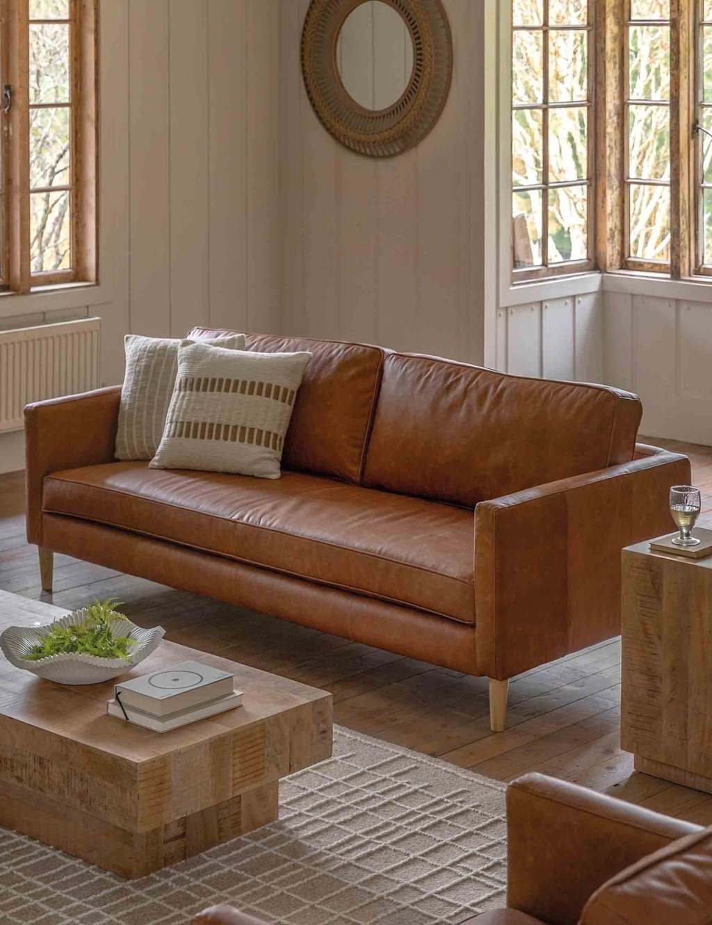 Gallery Direct Osborne 3 Seater Sofa - Brown - Available at M&S