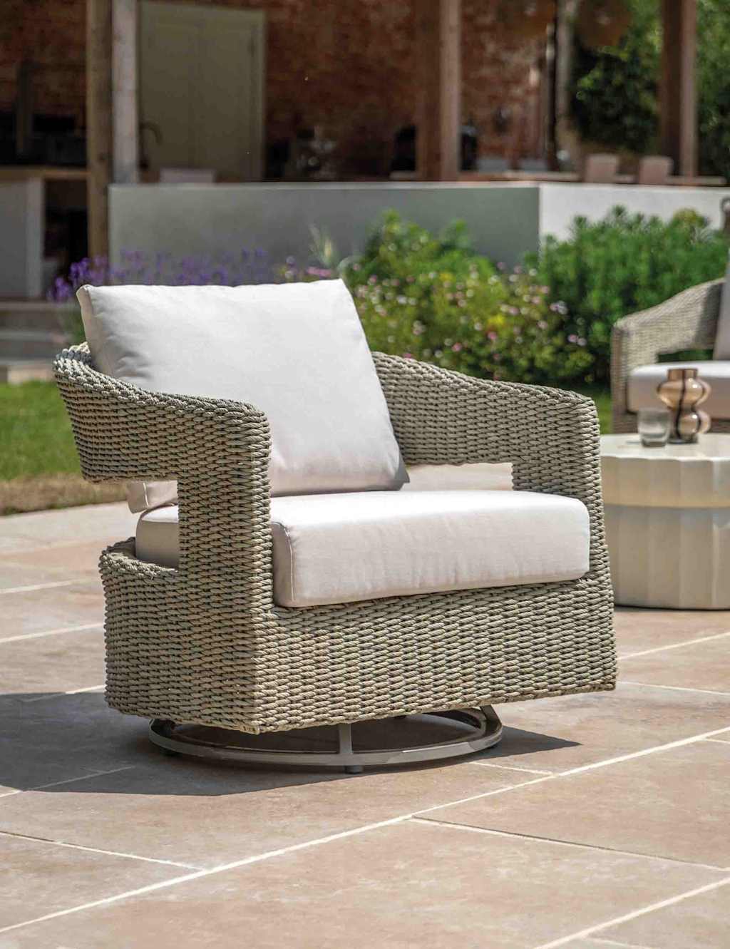 Image of Gallery Direct Hvar Outdoor Swivel Chair&hellip;