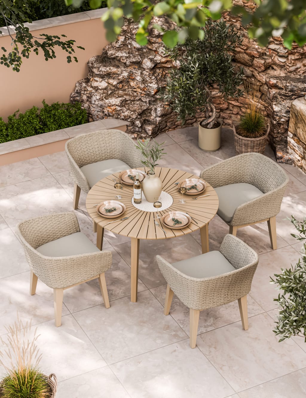 Image of Royalcraft Roma 4 Seater Sunray Garden&hellip;
