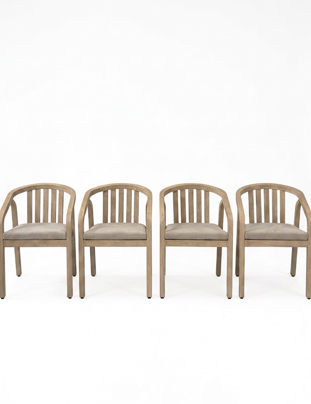 Royalcraft Riven 4 Garden Dining Chairs - Natural - Available at M&S