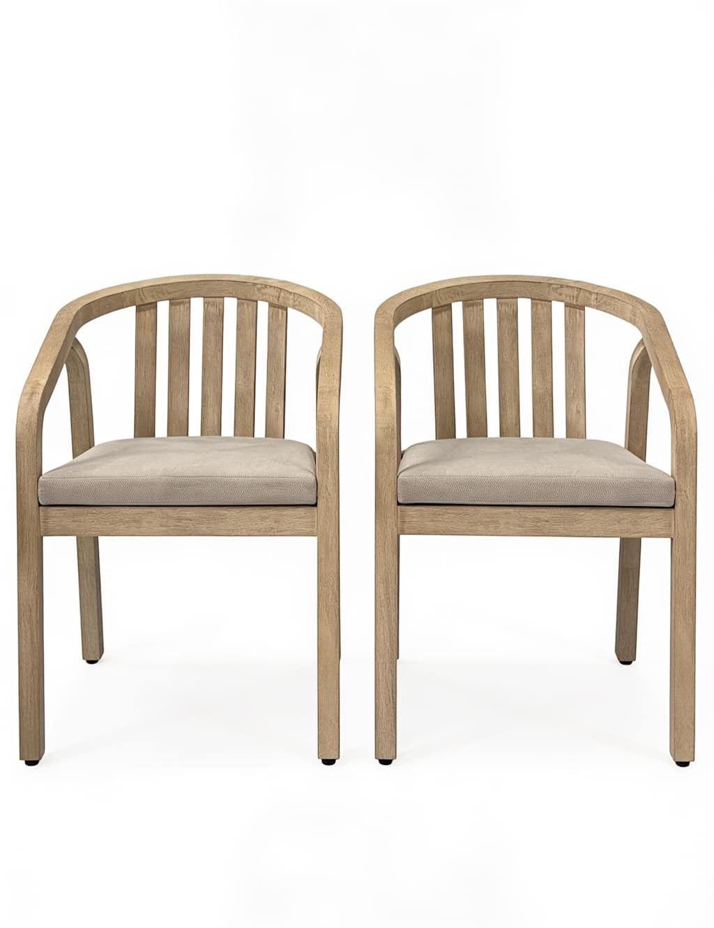 Royalcraft Set of 2 Riven Dining Chairs - Natural - Available at M&S