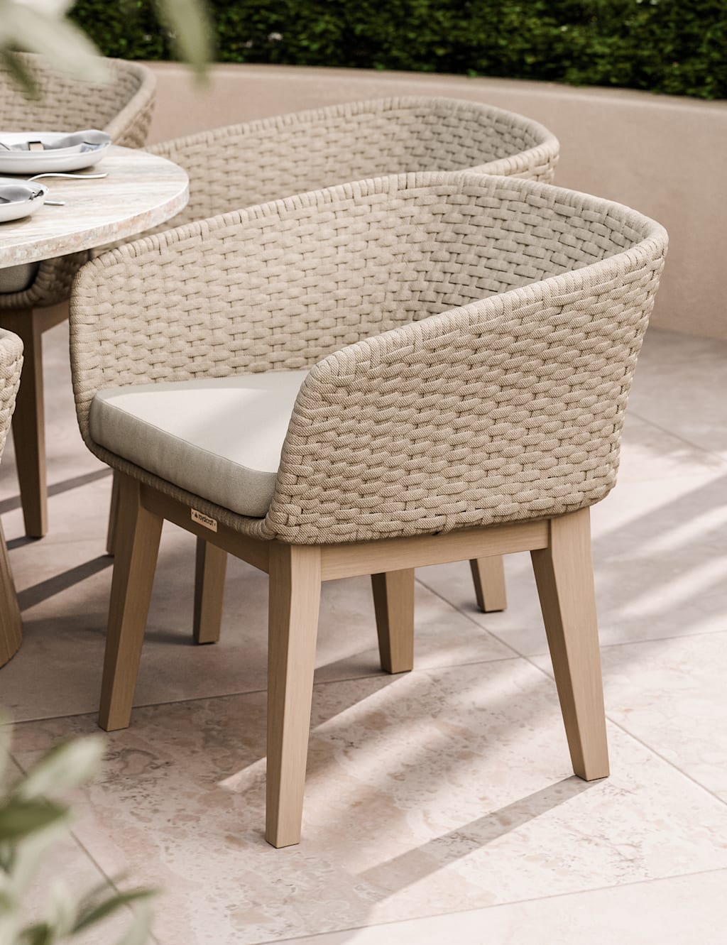 Royalcraft Set of 2 Eden Dining Chairs - Natural - Available at M&S