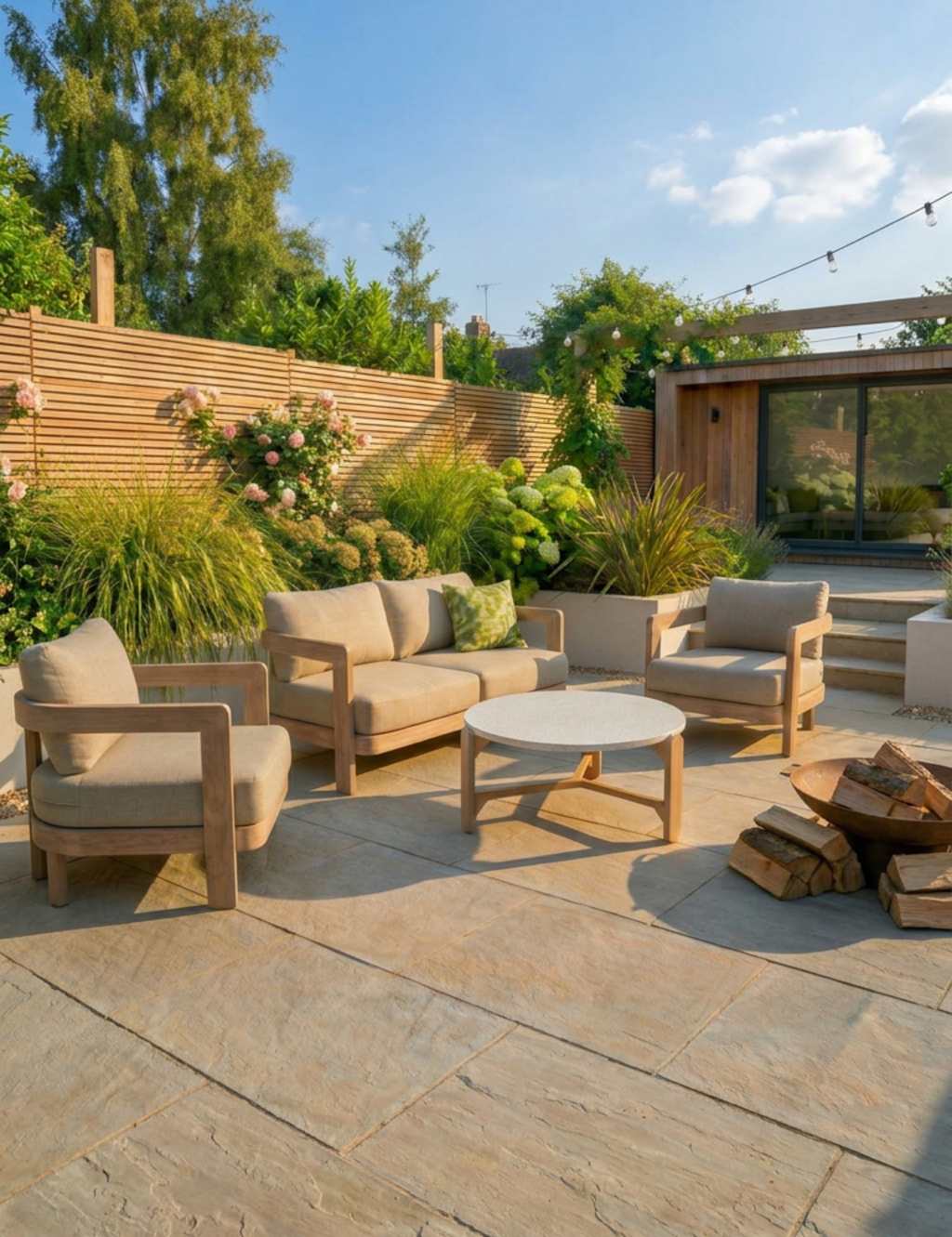 Image of Royalcraft Evora Wood 4 Seater Garden&hellip;