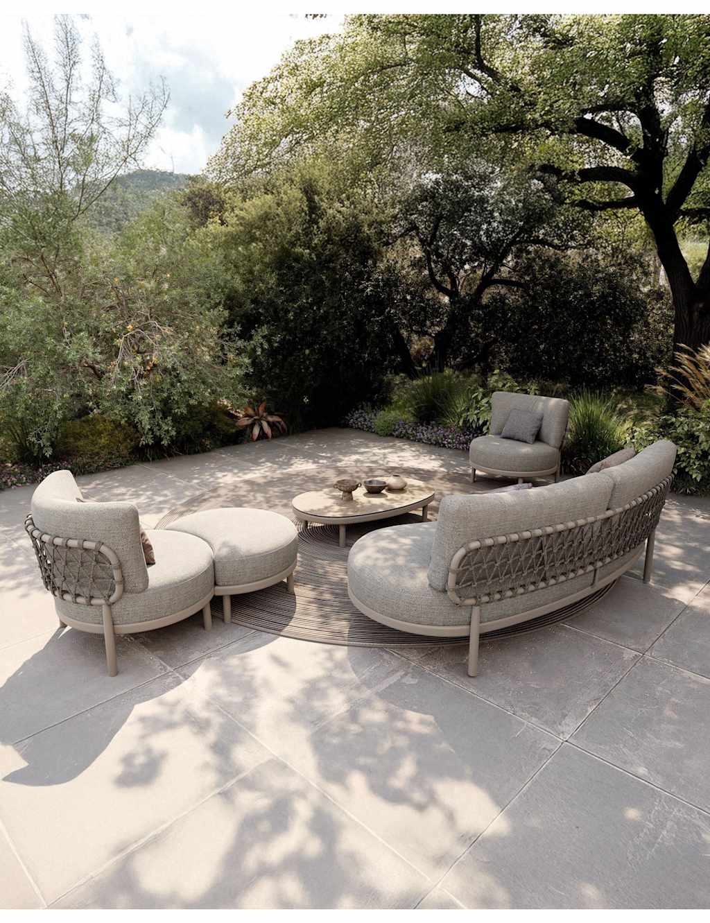 Royalcraft Koko 5 Seater Garden Lounge Set - Grey - Available at M&S