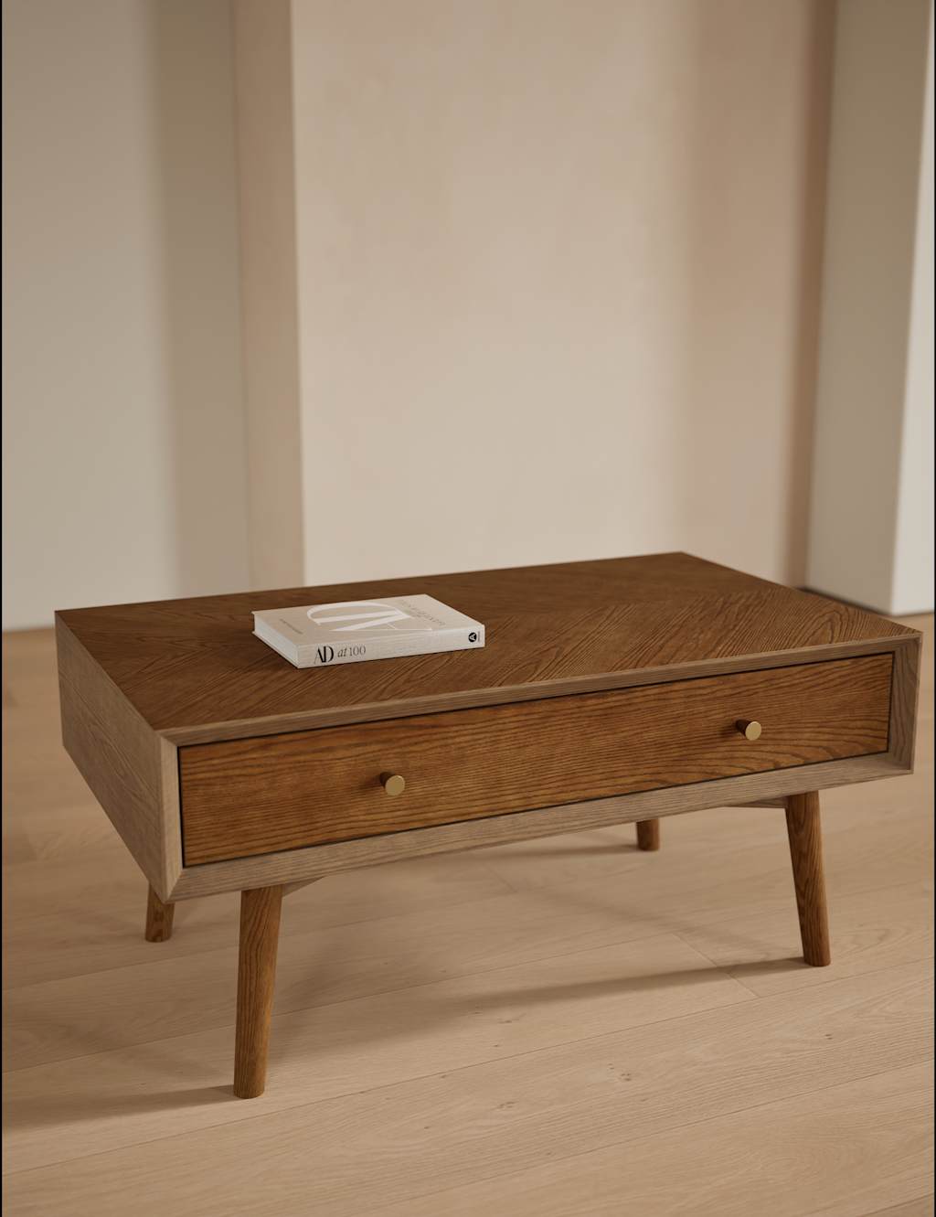 Gallery Direct Monroe Wood Rectangular Coffee Table - Brown - Available at M&S
